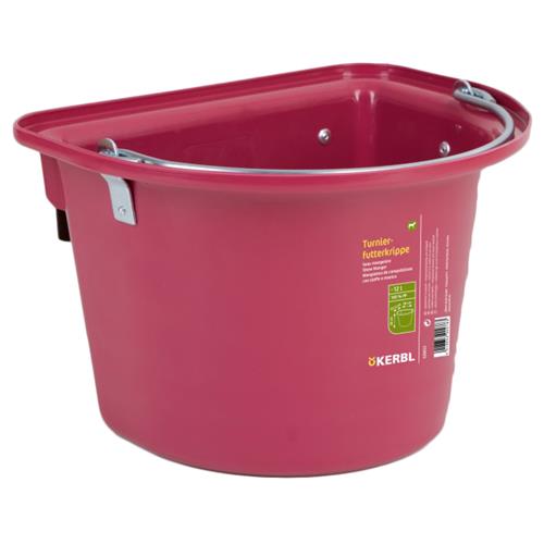 Kbelík pro koně, 12 l, závěsný s pevnými kovovými držáky - růžový Kbelík pro koně, 12 l, závěsný s pevnými kovovými držáky, růžový