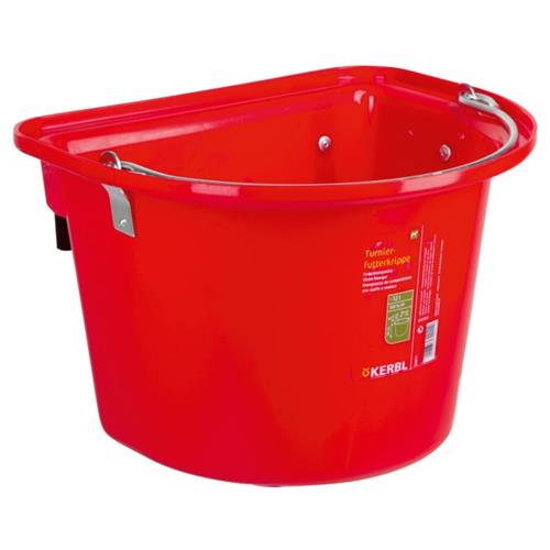 Kbelík pro koně, 12 l, závěsný s pevnými kovovými držáky - červený Kbelík pro koně, 12 l, závěsný s pevnými kovovými držáky, červený