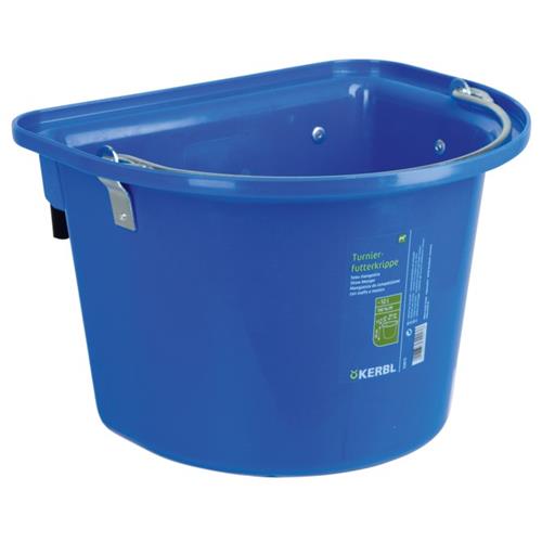 Kbelík pro koně, 12 l, závěsný s pevnými kovovými držáky - modrý Kbelík pro koně, 12 l, závěsný s pevnými kovovými držáky, modrý