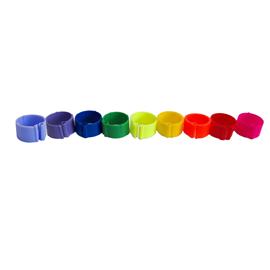 Zámkové rozlišovací kroužky na slepice 16 mm
