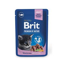 BRIT Premium Kitten whit fish Chunks kapsička 100 g