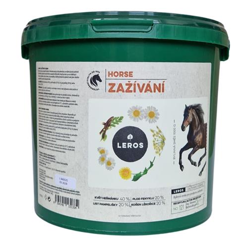 Bylinná směs pro koně Leros Zažívání, 1 kg Bylinná směs pro koně Zažívání Leros, 1 kg