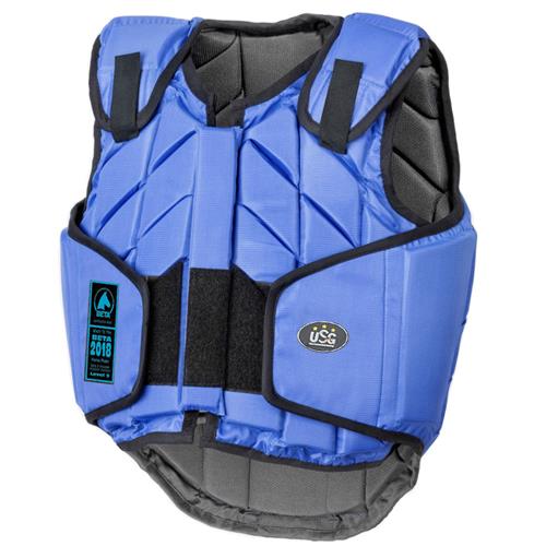 Dětská jezdecká bezpečnostní vesta USG Eco-Flexi, vel. XS - modrá Vesta dětská bezp. USG, Eco-Flexi, modrá, vel. XS
