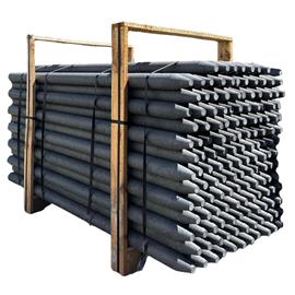 Kůl z recyklovaného plastu pro elektrické ohradníky, délka 150 cm/průměr 6 cm