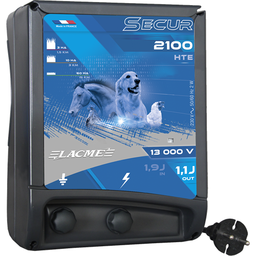 Zdroj pro elektrický ohradník LACME SECUR 2100 HTE, síťový, 1,1 J Zdroj pro elektrický ohradník LACME SECUR 2100 HTE, síťový, 1,1 J