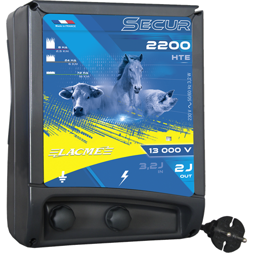 Zdroj pro elektrický ohradník LACME SECUR 2200 HTE, síťový, 2 J Zdroj pro elektrický ohradník LACME SECUR 2200 HTE, síťový, 2 J
