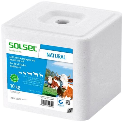 Solný liz SOLSEL NATURAL, sůl kostka 10 kg - 1 ks Solný liz SOLSEL NATURAL, sůl kostka 10 kg
