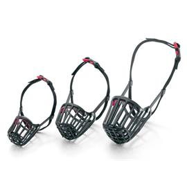 Plastový náhubek pro psy Karlie - Flamingo, černý