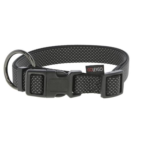 Set obojek a vodítko pro psy GoLeyGo, černé - vel. S, max. 15 kg Obojek