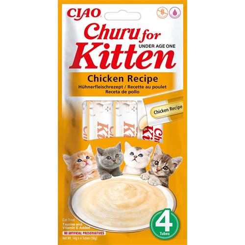 Churu Cat Kitten 4×14 g - Kuře Churu Cat Kitten Chicken Recipe. 4×14 g