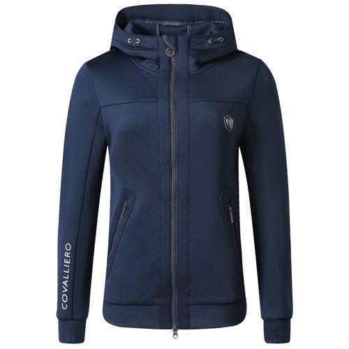 Dámská mikina s kapucí Covalliero S/S 2025, tmavě modrá - vel. XL Dámská Mikina s kapucí Covalliero SS 2025, tm. modrá, vel. XL