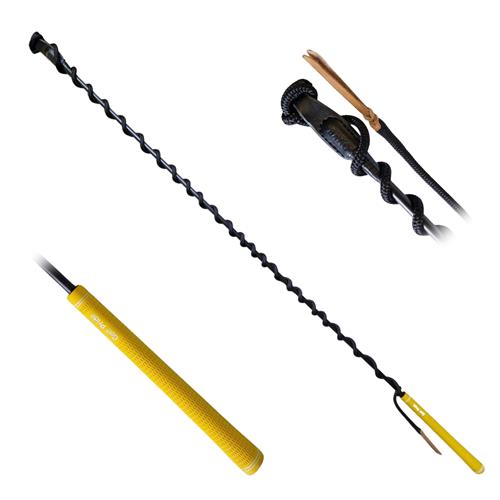 Hůlka laminátová Bang, 120 cm, různé barvy - černá/žlutá/černá Hůlka laminátová, žluté držátko, 120cm