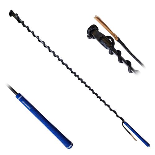 Hůlka laminátová Bang, 120 cm, různé barvy - černá/modrá/černá Hůlka laminátová, modré držátko, 120
 cm