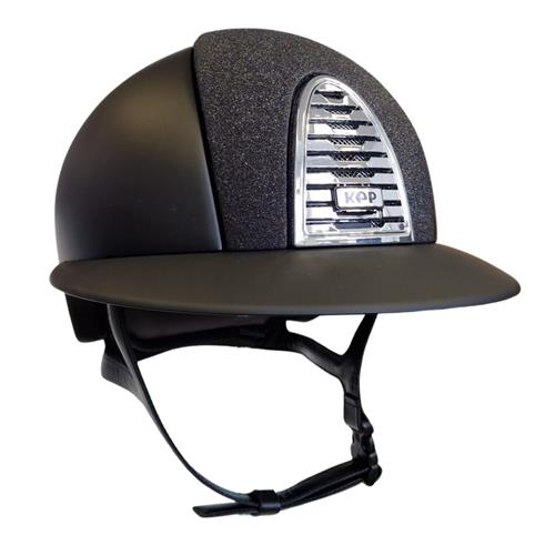Jezdecká přilba KEP Cromo 2.0 Matt Star Polo, černá, M Jezdecká přilba KEP Cromo 2.0 Matt Star Polo, černá, M