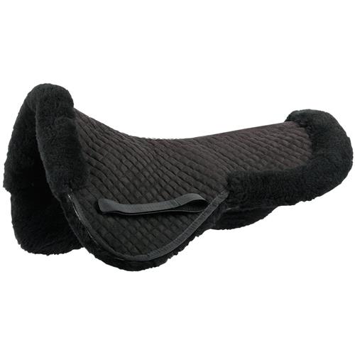 Podsedlová podložka HH s pravým beránkem, černá - Cob Podložka podsedl., pravý ber. černá