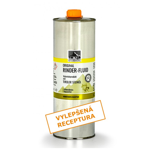 Fluid ochranný pro skot Tiroler Steinol, 1000 ml Fluid ochranný pro skot Tiroler Steinol, 1000 ml