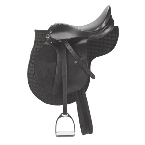 Kožené hobby sedlo Covalliero, set - 17,5