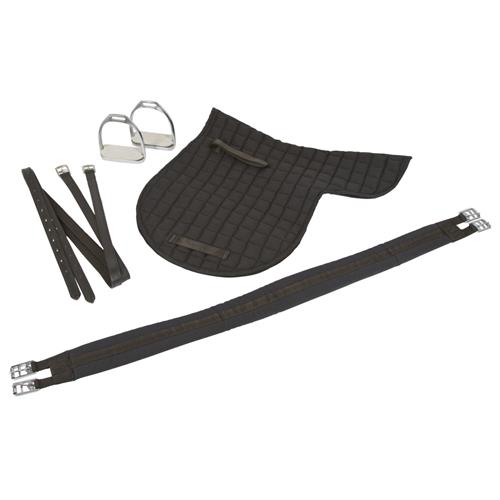 Kožené hobby sedlo Covalliero, set - 17,5