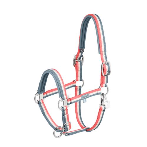 Ohlávka Eskadron Sports SS 2025, modro-béžovo-korálová - vel. Full Ohlávka Eskadron S/S 25, modro-béžovo-korálová, vel. Full