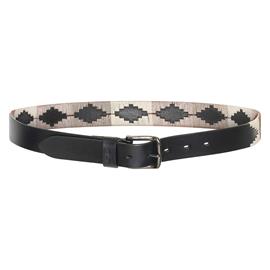Pásek kožený HVP Chaya AW 25/26, černo-krémový