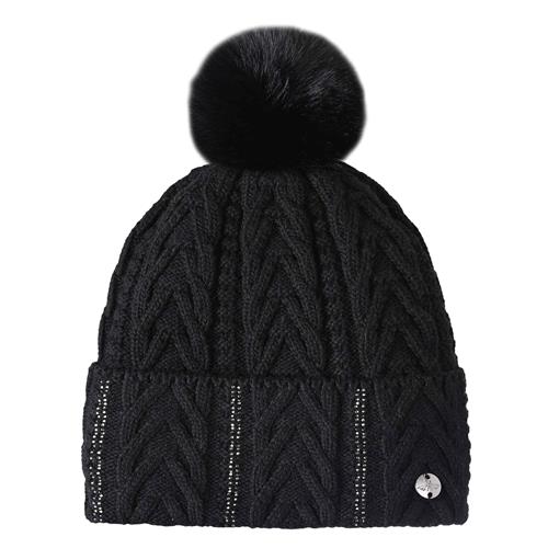 Zimní čepice HVP Madalyn AW 25 s krystalky - černá Čepice s krystalky HVP Madalyn AW 25/26, černá