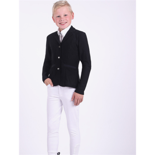 Dětské jezdecké sako QHP Mesh Junior, černé - černé, vel. 176 Sako dětské QHP Mesh Junior, černé, vel. 176