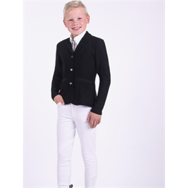 Dětské jezdecké sako QHP Mesh Junior, černé