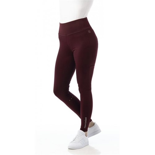 Dámské jezdecké leginy Equitheme Lyly, vínové - vel. 34 Leginy dámské Equitheme Lyly, vínové, 34