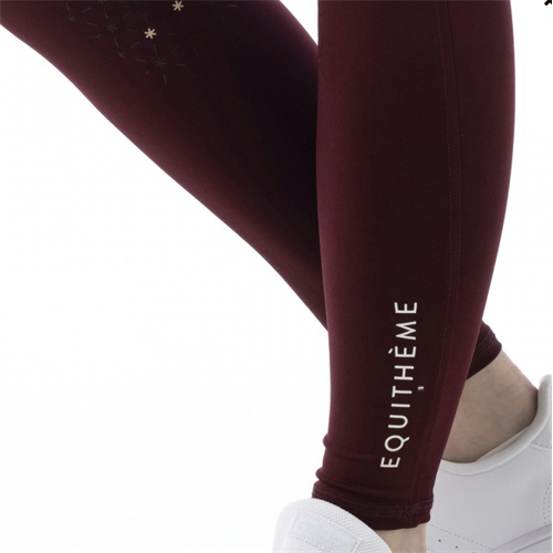 Dámské jezdecké leginy Equitheme Lyly, vínové - vel. 34 Leginy dámské Equitheme Lyly, vínové, 34