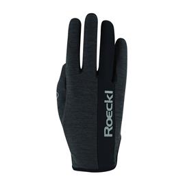 Jezdecké rukavice Roeckl Mannheim, antracitové - vel. 8,0 Rukavice Roeckl Mannheim, antracit, 8,0