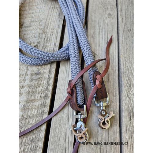 Provazové otěže Bang, 14 mm, 2,8 m, karabiny Provazové otěže Bang, 14 mm, 2,8 m, karabiny