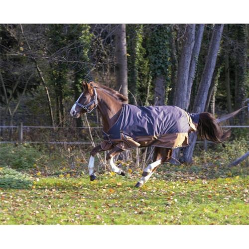 Nepromokavá deka Equi-theme Aisance, 0 gr, šedo-hnědá - vel. 145 cm Deka nepr. EKKIA Aisance, 0g, šedo-hnědá, 145 cm