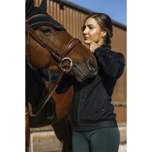 Dámská mikina Equitheme Charlene, černá - vel. M Mikina dámská Equitheme Charlene AW 25/26, černá, M
