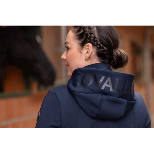 Dámská mikina Covalliero AW 2025/26 Hoodie, modrá - vel. L Mikina Covalliero Hoodie AW 25/26, modrá, vel. L