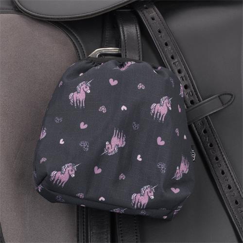 Obal na třmeny QHP AW 25/26 Lize, černo-fialový Obal na třmeny QHP AW 25/26 Lize, černo-fialový
