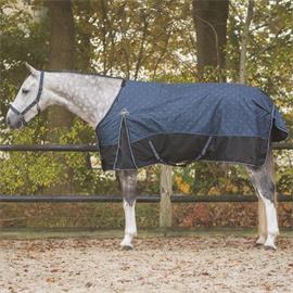 Nepromokavá deka s fleecem QHP AW 25/26, 0g, modrá - navy dusk