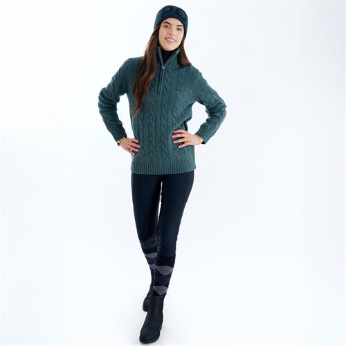 Dámský svetr s vlnou HVP Dunya AW 25/26, tmavě zelený - vel. XL Svetr s vlnou dámský HVP Dunya AW 25/26, zelený, vel. XL