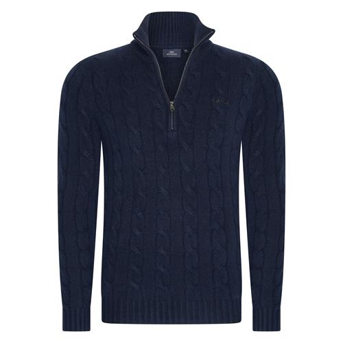 Pánský svetr s vlnou HVP Dan AW 25/26, tmavě modrý - vel. M Svetr pánský s vlnou HVP Dan AW 25/26, tm. modrý, vel. M