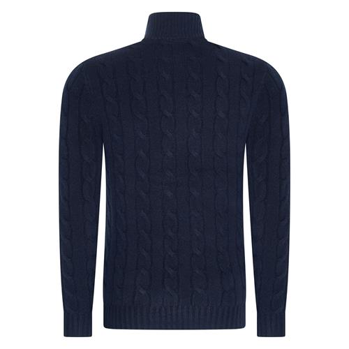 Pánský svetr s vlnou HVP Dan AW 25/26, tmavě modrý - vel. XL Svetr pánský s vlnou HVP Dan AW 25/26, tm. modrý, vel. XL