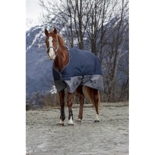 Nepromokavá deka Equitheme Tyrex AW 25/26, 300g, modro-šedá - vel. 145 cm Nepromokavá deka Equithéme, 300g, modro-šedá, 145cm