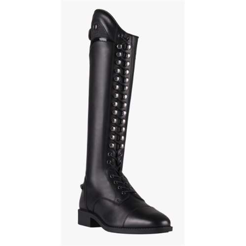 Jezdecké boty QHP Hailey, černé - dětské, vel. 34 Boty jezdecké kožené QHP Hailey, černé, 34