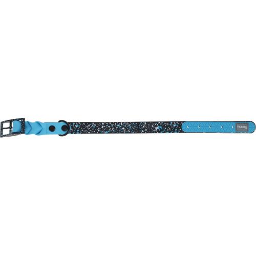 Voděodolný obojek pro psy Kerbl Lima, modro-černý - 56-65 cm/25 mm Obojek plastový Kerbl Lima, modro-černý, 56-65 cm/25 mm
