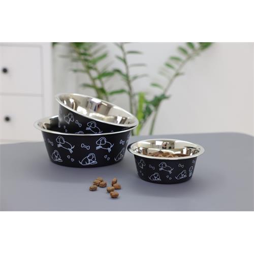 Nerezová miska Kerbl Motiv - 900 ml Miska nerez Kerbl s potiskem, 900 ml