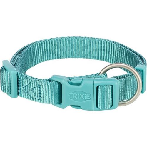 Nylonový obojek pro psa  Trixie Premium, aqua - 30-45 cm/15 mm Obojek nylonový Trixie Premium, aqua, 15-25 cm/10 mm