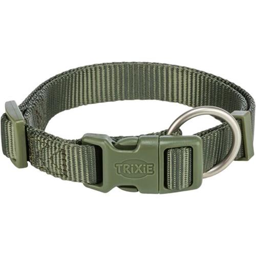 Nylonový obojek pro psa  Trixie Premium, olivová - 22-35 cm/10 mm Nylonový obojek Trixie Premium, olivová, 22-35 cm/10 mm