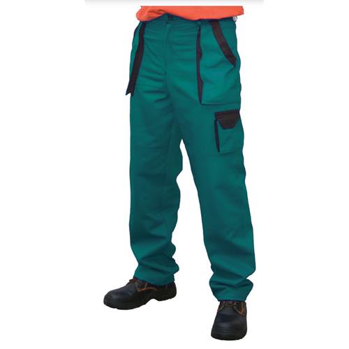 Pracovní kalhoty do pasu King, zeleno-černé - vel. 54 Pracovní kalhoty do pasu King, zeleno-černé, vel. 54