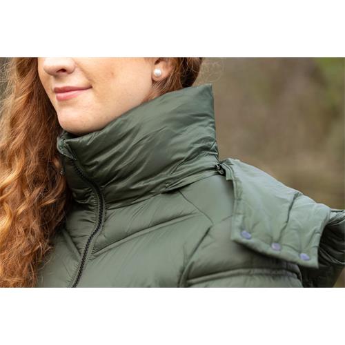 Dámský kabát Covalliero 2024/25, zelený - vel. XL Kabát  Covalliero 2024, zelený, XL