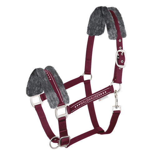 Ohlávka s beránkem Waldhausen Elegant SS 25, vínová - vel. Full Ohlávka Waldhausen Elegant SS 25, vínová, vel. Full