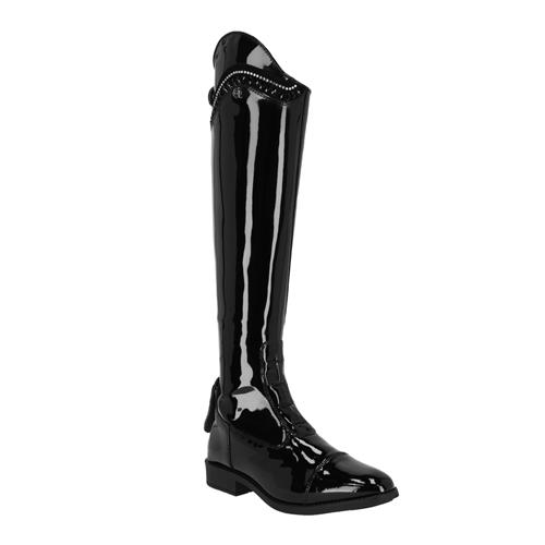 Jezdecké boty QHP Lamira, černé - vel. 38 Boty jezdecké QHP Lamira, černé, vel. 38