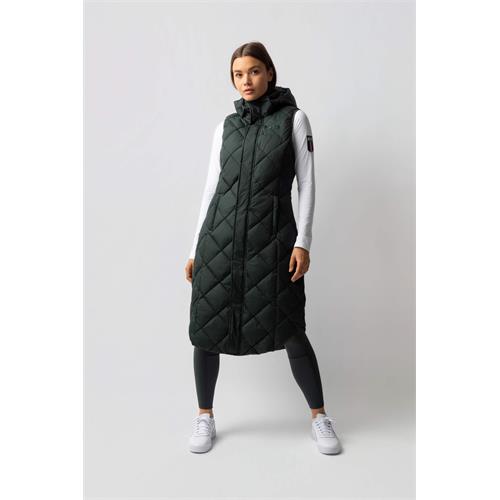 Dámská dlouhá vesta B-Vertigo Gem AW 25/26, zelená - vel. 38 Vesta dlouhá B-Vertigo AW 25/26 Gem, zelená, vel. 38